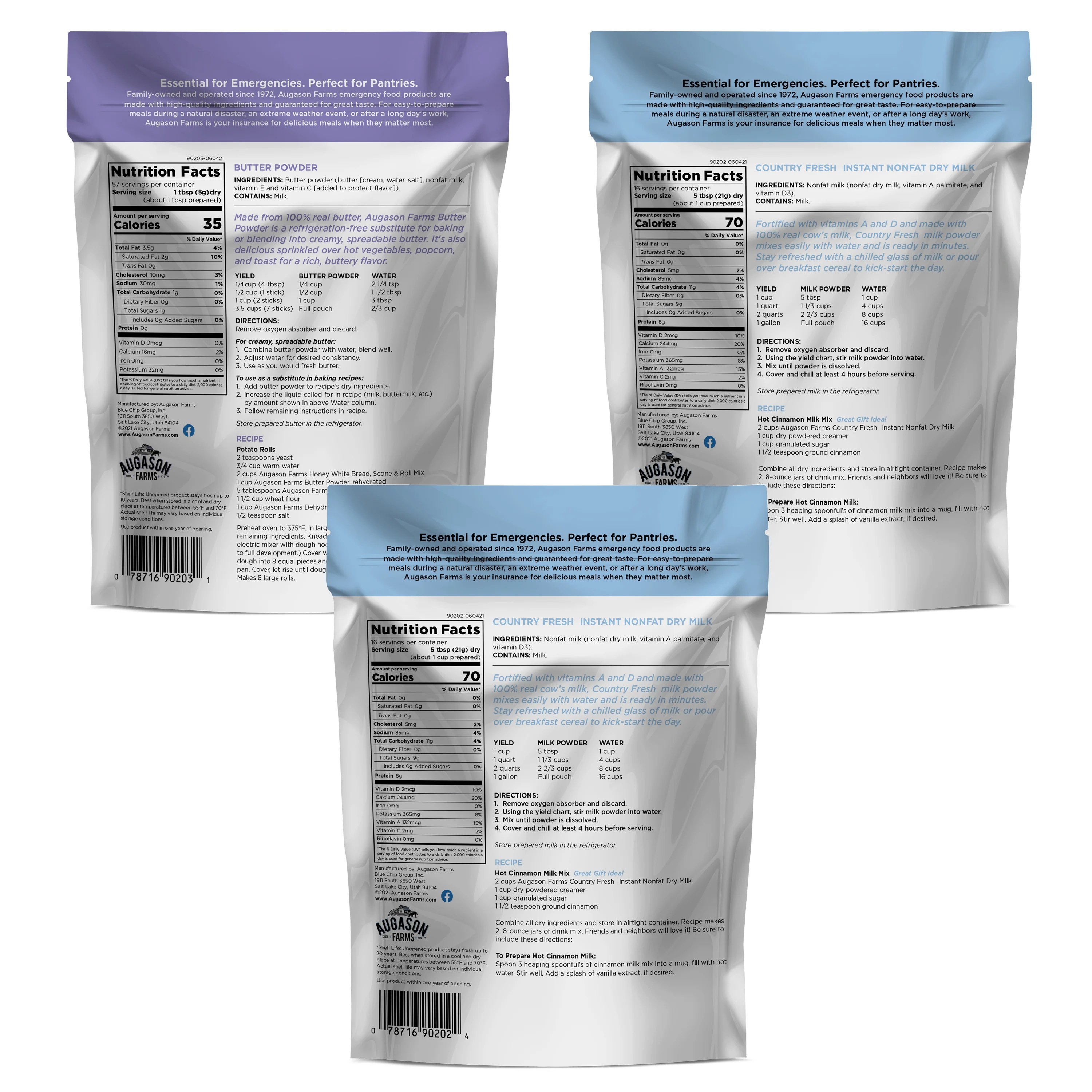 Dairy Essentials Pouches, 3 Pack - Image 2