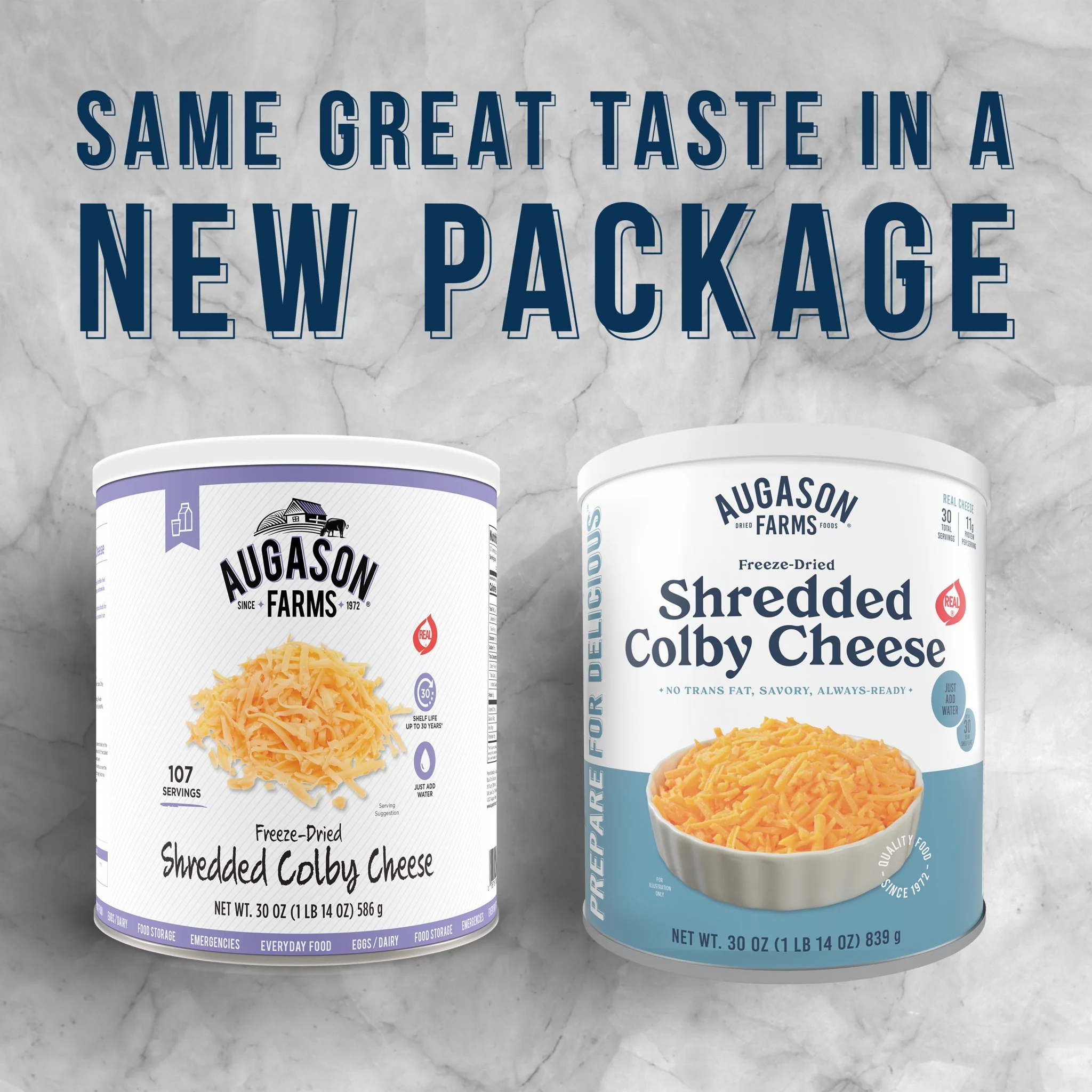 Freeze Dried Shredded Colby Cheese Can, 30 Servings - Image 4